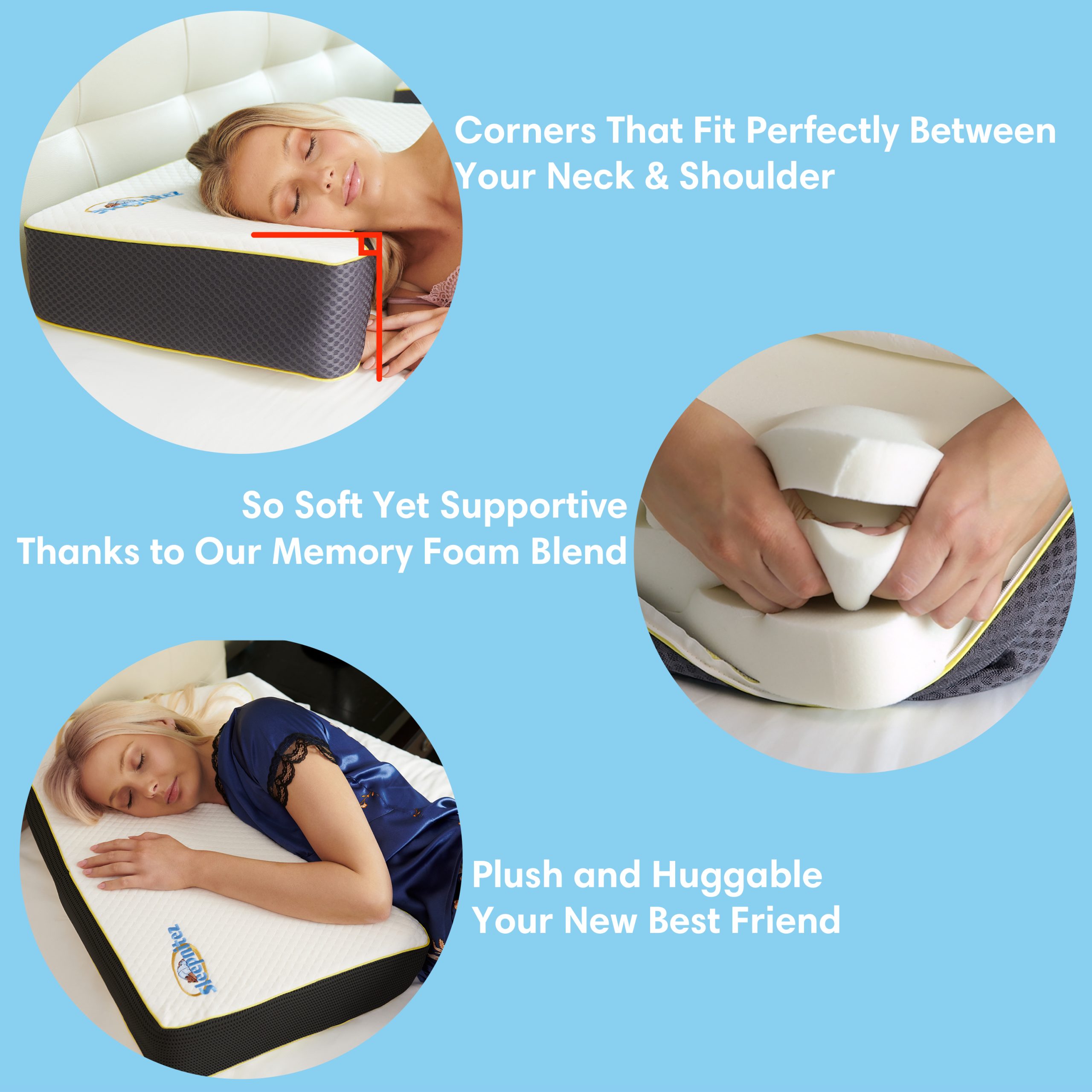 EZ Sleep Pillow - For back and joint pain sufferers, discomfort