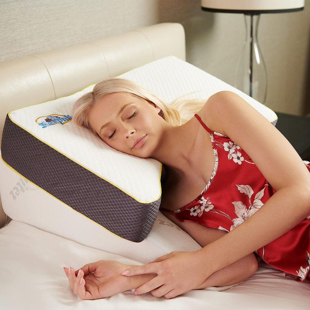 wedge pillow and back and side sleeper pillow